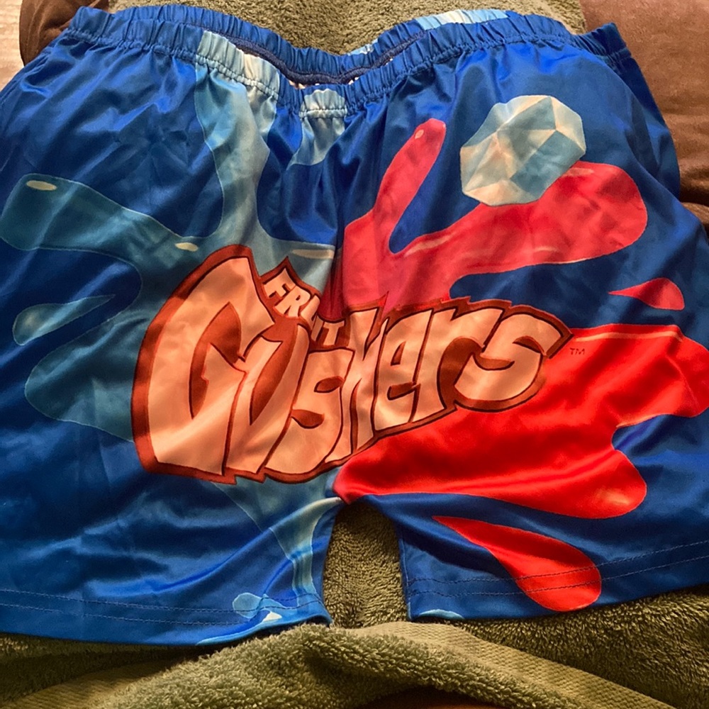 Snacks shorts color blue stretch